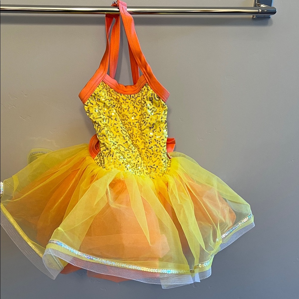 Yellow and Orange Sequin Tutu Costume